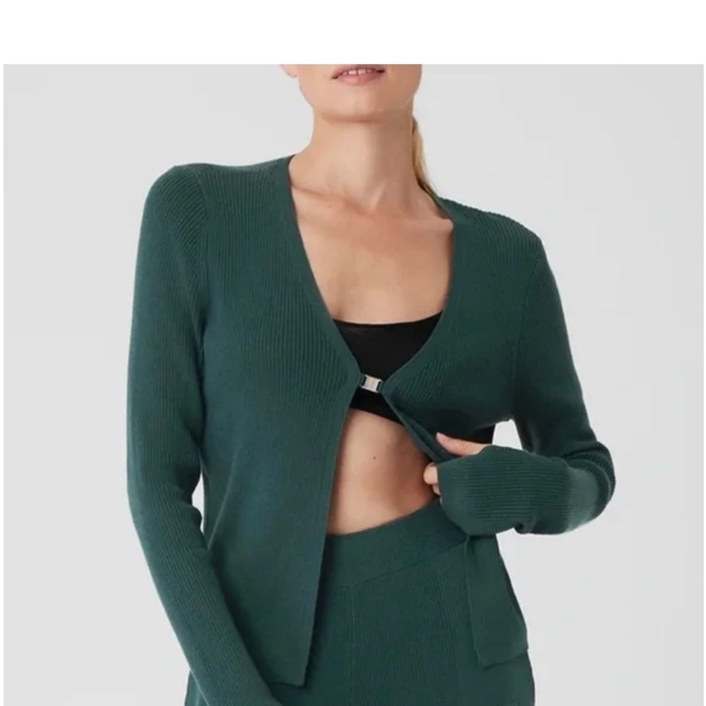 ALO Yoga Deep Green Cardigan